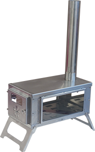 Estufa de Leña Plegable, Portátil, Ligera, Resistente al Viento, Manual, de Acero Inoxidable, Fácil de Limpiar, Estilo Europeo Simple, para Camping - Product Image 2