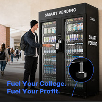 Distributeur automatique de boissons sans surveillance XMAI 24/7 certifié ETL avec paiement NFC pour les collations des stations-service 4G 1500L