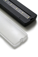 Schwarzes Kunststoffgehäuse LED-Notbeleuchtung Batteriebetrieben Wiederaufladbar Feuerhemmende Notleuchten mit Über 3 Stunden Backup