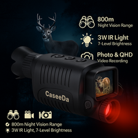 Caseeda 10X visión nocturna por infrarrojos Monocular de largo alcance de imagen térmica dispositivo de visión nocturna digital para caza