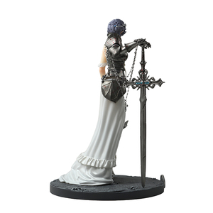 Figurine PVC Guerrière <span class=keywords><strong>Elfe</strong></span> en Robe Blanche avec Armure et Épée, Modèle de Collection Unisexe d'Animation Western, Statue Décorative et Cadeau - Product Image 2