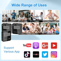 Microphone Lavalier professionnel pour entretien TikTok Micro revers sans fil avec suppression du bruit pour caméras