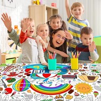 Jeux de coloriage, activités estivales, pages d'activités créatives, affiches, bannières, nappes, cadeaux de fête pour l'interaction familiale et des enfants