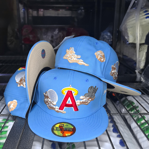 Casquettes de baseball ajustées unisexe en gros avec broderie 3D, design classique flèche de Cupidon à six panneaux, toutes saisons, taille 56-58CM, 100% coton - Product Image 5