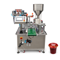 Machine de remplissage et de scellage de gobelets pour sauces (ketchup, mayonnaise), Scelleuse de gobelets pour sauces, Personnalisable