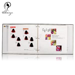 OEM Color de pelo rubio gráfico <span class=keywords><strong>libro</strong></span> helado tinte de pelo Tabla de color para bigen tinte marrón - Product Image 5