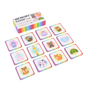 Tùy chỉnh thiết kế in ấn Giấy Bộ nhớ Trò chơi thẻ giáo dục phim hoạt hình động vật THẺ <span class=keywords><strong>FLASH</strong></span> thẻ nhớ cho gia đình trẻ em - Product Image 4