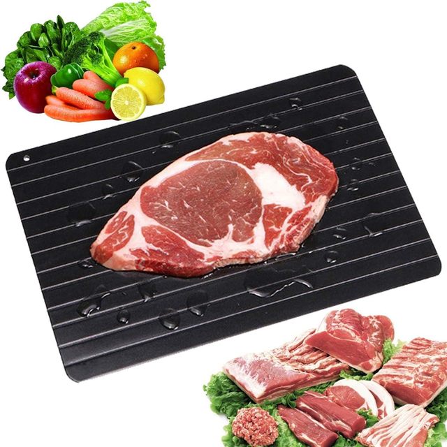 Defrosting Tray Frozen Meat Premium Edition Aluminium Alloy Plate for Thawing Frozen Food Natural Thawing Process