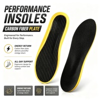 Semelles orthopédiques en fibre de carbone, inserts de soutien de la voûte plantaire, absorption des chocs, unisexe, pour le sport, le travail et l'usage quotidien
