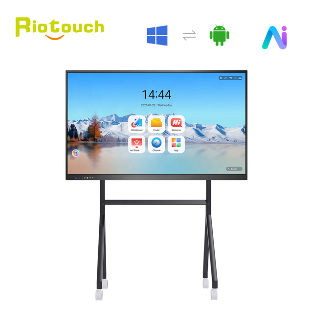 OEM Design Android 14.0 OS Zero Bonding 65 Inch Smart Whiteboard Touch Screen Interactive Touch Screen LED Digital Display