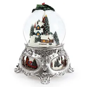 Die neue 150mm exquisite Kristall kugel Weihnachten Schnees zene Weihnachts geschenk Dekoration Harz Big Snow Globe