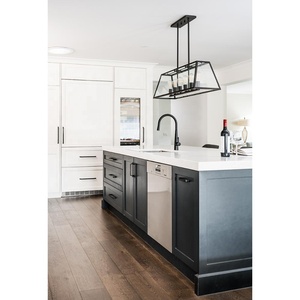 2023 Hangzhou Vermont nuova <span class=keywords><strong>cucina</strong></span> tradizionale principalmente In bianco con una <span class=keywords><strong>panca</strong></span> A isola nera - Product Image 4