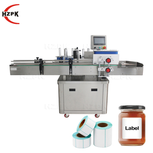 HZPK Filling Production Line Plastic Bottle Glass <b>Jar</b> Automatic Juice Liquid Water Oil Cosmetic Filling Capping <b>Labeling</b> Machine - Product Image 4