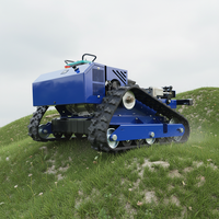 Tondeuse à gazon robotisée télécommandée de type mini-crawler avec moteur à essence QL-600Y