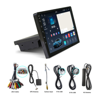 Autoradio universel 1 Din 9/10 pouces 1280P 2.5D Android 12 MP5 Lecteur DVD Carplay Auto IPS Écran de voiture WIFI Navigation