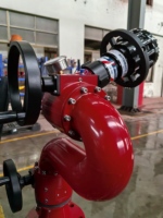 Canon à eau manuel à double volant 50-80 LPS, jet ou pulvérisation de brouillard, pour camion de pompiers, exploitation minière et construction