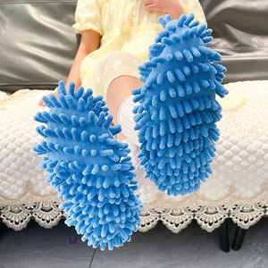 Serpillère YiMing en microfibre chenille écologique pour cuisine, avec couvre-chaussures, épaisse, à lacets, pour nettoyage de sols, détachable et lavable - Product Image 3