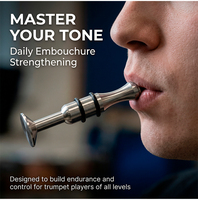 Brass Trumpet Mouthpiece Embouchure Builder Musical Accessory Nickel Plated Finish Stainless Steel Piston-Lightweight Durable