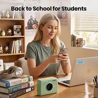 Machine à étiquettes Phomemo A30 avec 4 rubans, étiqueteuse Bluetooth, imprimante d'autocollants pour petites entreprises, cadeaux et emballages