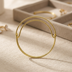 Handmade Brass Gold-Plated Classic Unisex <b>Bangle</b> <b>Bracelets</b> - Product Image 3