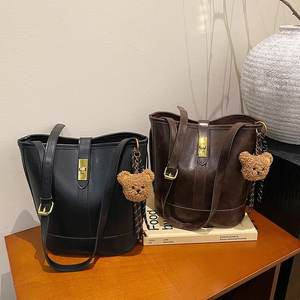 Meilleure vente usine mode rétro seau sacs de bureau pour femmes luxe Premium Sense épaule femmes sac à bandoulière - Product Image 6