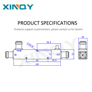 Xinqy độ chính xác cao 1-6GHz băng rộng 40dB n-loại 50Ω RF Coupler cho các kỹ sư truyền thông di động vệ tinh Radar EW - Product Image 6