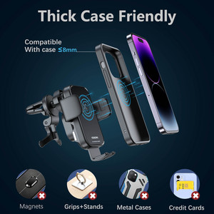 Chargeur de voiture sans fil Intelligent 2025 15w de moule privé pour Samsung iPhone <span class=keywords><strong>Xiaomi</strong></span> <span class=keywords><strong>Mi</strong></span> HUAWEI <span class=keywords><strong>20w</strong></span> - Product Image 5