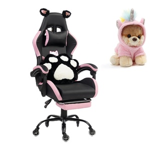 Sedia da Gaming Ergonomica Confortevole <span class=keywords><strong>con</strong></span> Poggiapiedi, Design Unicorno Carino, Stile Executive - Product Image 1