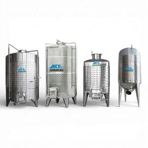 Fermentadores de Vino de Acero Inoxidable con Enfriamiento Ace, Disponibles en Capacidades de 500L a 20000L, en Oferta - Product Image 3