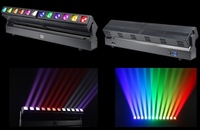 Luz de Matriz de Cabeza Móvil con Zoom y Enfoque LED de 12*40W, Luz de Barra de Haz LED para Escenario RGBW 4 en 1 a Todo Color