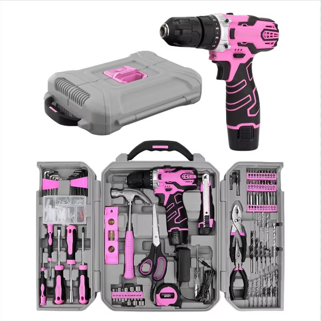 Ifixpro Hardware Electrical Power Combo Kit Cordless Drill Machine Set Other Hand Wrench Tool Box Set Tools Kit Tool Sets