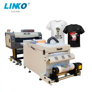 Easy-to-Operate Automatic T-Shirt Textile Custom Printing Machine A3 White Color DTF Heat Transfer Technology 300mm