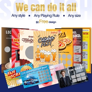 Wholesale Scratch Off Raffle Card Personalized <strong>Custom</strong> Printing Different Prizes Scratch And Win - Product Image 6