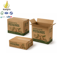Boîte d'emballage pour noix de qualité alimentaire avec logo personnalisé, carton ondulé robuste pour le transport de denrées alimentaires en vrac, boîte d'expédition de qualité export
