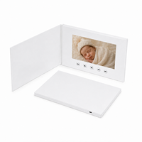 Individuelle Logos Video-Einladungen Buch LCD Visitenkarte Geschenk-Bildschirm MP4-Player Video-Album Grußkarte Geschäfts-Video-Broschüre