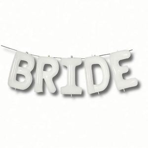 ลูกโป่งฟอยล์อะลูมิเนียม 40 นิ้ว สีทอง สีเงิน สีโรสโกลด์ สีขาว ชุดอักษร "เจ้าสาว" สำหรับงานปาร์ตี้ - Product Image 5