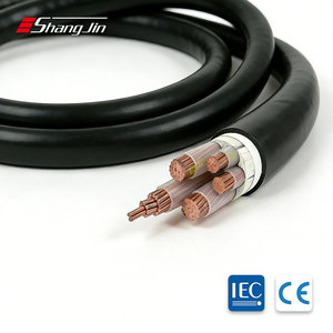 สายไฟฟ้ากำลังทองแดงหุ้มฉนวน XLPE แบบมีเปลือกหุ้ม PVC สำหรับใช้ในสถานีไฟฟ้าอุตสาหกรรม ขนาด 4*95+1*50 ตร.มม. มาตรฐาน IEC รุ่น <span class=keywords><strong>Nyy</strong></span> YJV-0.6/1kv - Product Image 3