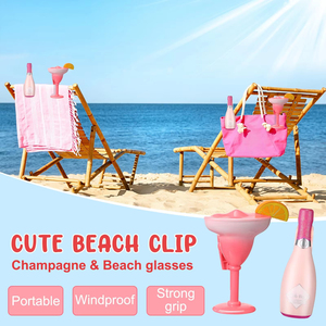 Robuste Kunststoff-Handtuchklammern in Sonderform Lustige Strandtuchhalter Wäscheklammern - Product Image 3