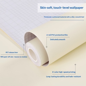 Papier peint PVC auto-adhésif facile à nettoyer, imperméable, revêtement décoratif pour la rénovation de la maison, projets hôteliers, acheteurs - Product Image 2