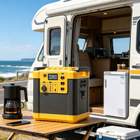 Station d'alimentation portable LiFePO4 2000W 2016Wh, crête de 4000W, charge complète en 1,5h, 220V 110V AC pour camping et camping-car