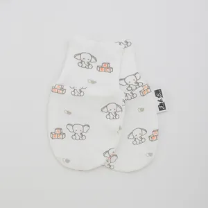 Cute Hot Selling Unisex Print Wholesale Cotton Newbron Infant 4Season Soft Bamboo Baby Mittens