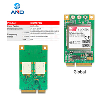 Módulo SIMCom A7670G 4G LTE Cat 1 Mini PCIe, Bandas Globales GSM GPRS, Módulo de Comunicación