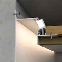 Profilé en aluminium pour éclairage LED en gros, idéal pour l'éclairage intérieur, la décoration murale et les applications de canaux de bande LED pour projets.