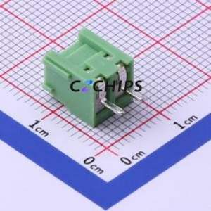 XY303V-3.81-2P Screw Terminal Block Through hole Component (THT),P=3.81mm Connector 1x2P 3.81mm Green Through Hole - Product Image 2