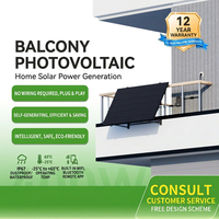 Système solaire monocristallin 800W/400W avec micro-onduleur intelligent, batterie au lithium et contrôleur MPPT – Solution d'alimentation photovoltaïque pour usage domestique