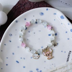 2023ขายส่งเกาหลีออกแบบสร้อยข้อมือลูกปัดสร้อยข้อมือมุกมหาสมุทรดอกไม้ Sty สัตว์น่ารักสร้อยข้อมือสำหรับผู้หญิงเครื่องประดับ - Product Image 5
