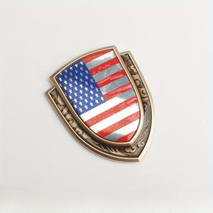 Drapeau américain patriotique emblème de <span class=keywords><strong>voiture</strong></span> en métal <span class=keywords><strong>insigne</strong></span> d'emblème de <span class=keywords><strong>voiture</strong></span> en métal personnalisé - Product Image 2