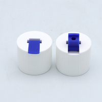 24mm 28mm bleu noir tourelle à bec nervuré couvercle de distribution en plastique à bec rabattable pour pulvérisateur à pompe à liquide