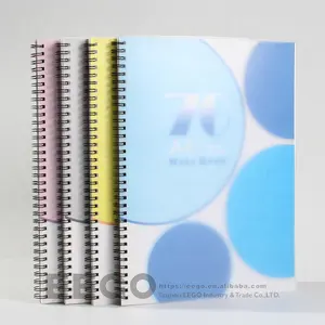 Back to school cheap bulk custom printing large 5 subject dotted lined square a4 spiral bound notebook