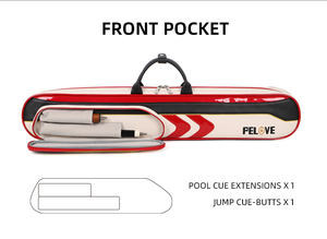 Étui en cuir pour queue de <span class=keywords><strong>billard</strong></span> et snooker 1/2, personnalisable, 3Bx4S, robuste, étanche, innovant, peut contenir des <span class=keywords><strong>accessoires</strong></span> - Product Image 4